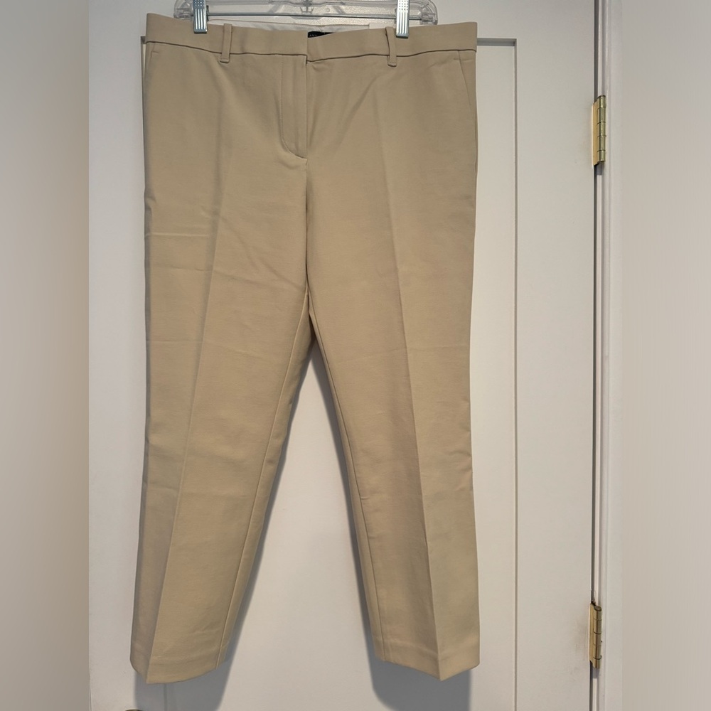 Ann Taylor Tan Straight Leg Pants